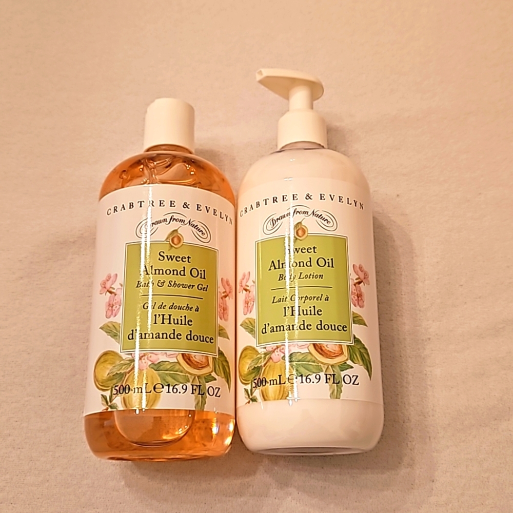 Crabtree & Evelyn Pair of Sweet Almond Oil